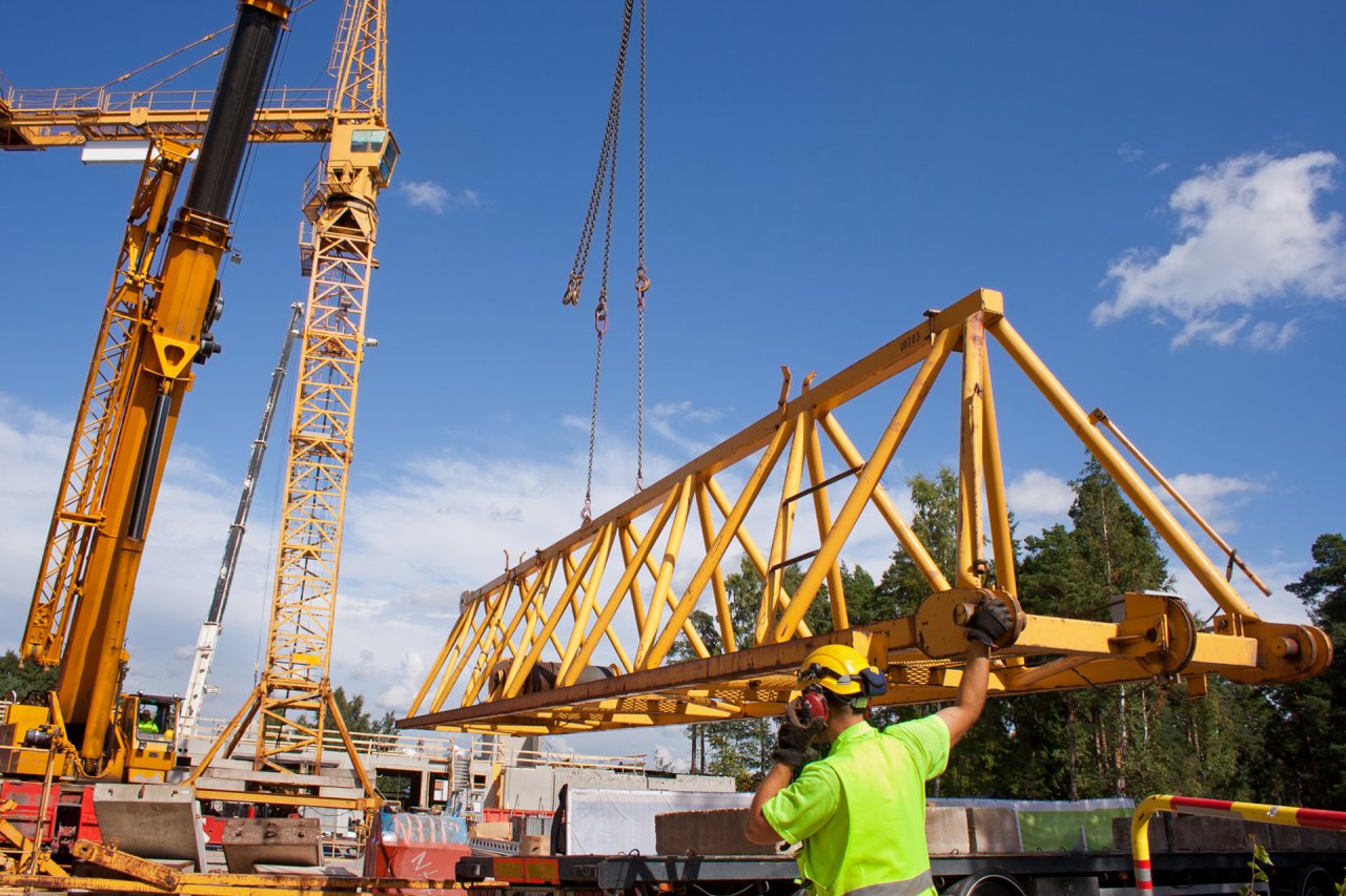 Nostokurki työmaalla